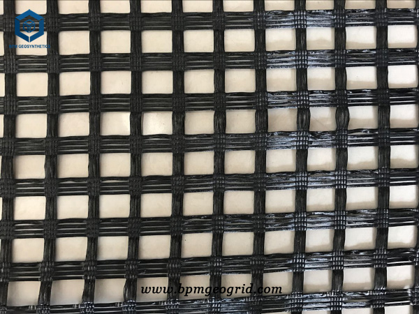 Warp Knitted Polyester biaxial Geogrid Driveway in Philippines