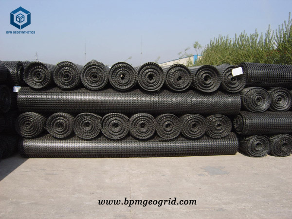 PP Biaxial Geogrid Fabric for Roads Construction Project Thailand