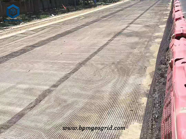 Biaxial plastic Geogrid for Road Construction in Chile