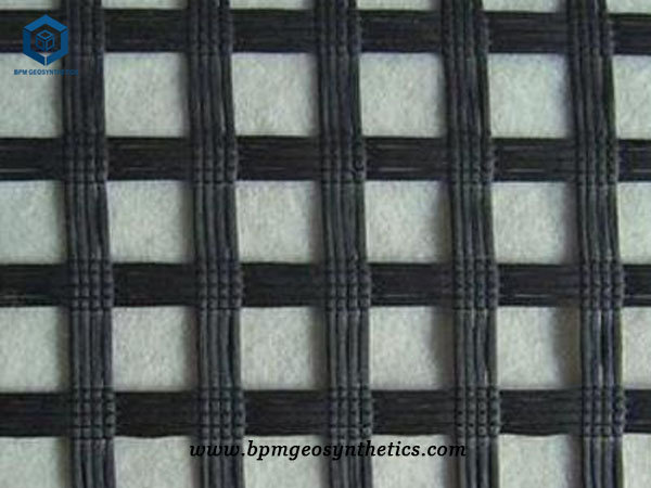 Polyester Gravel Geogrid for Railway project in Indonesia