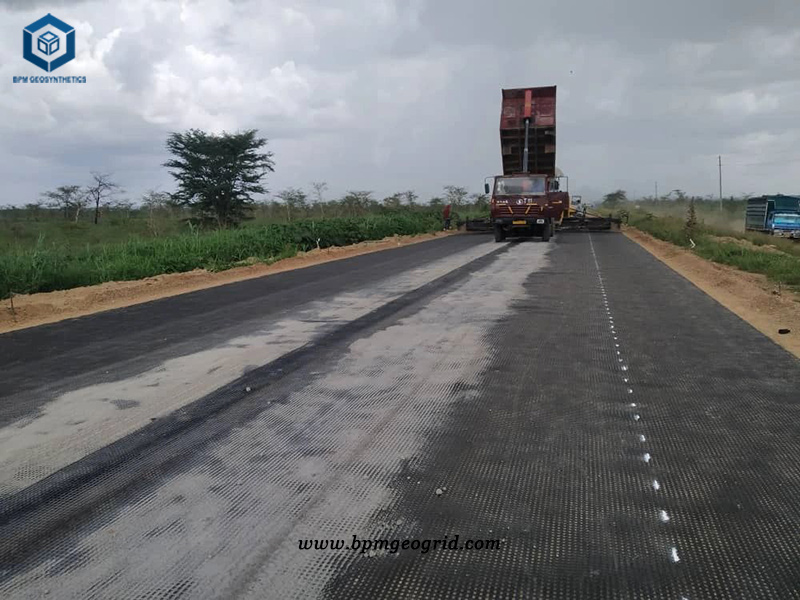 Polyester Geogrid for Gravel Roads Construction Projects in Tanzania