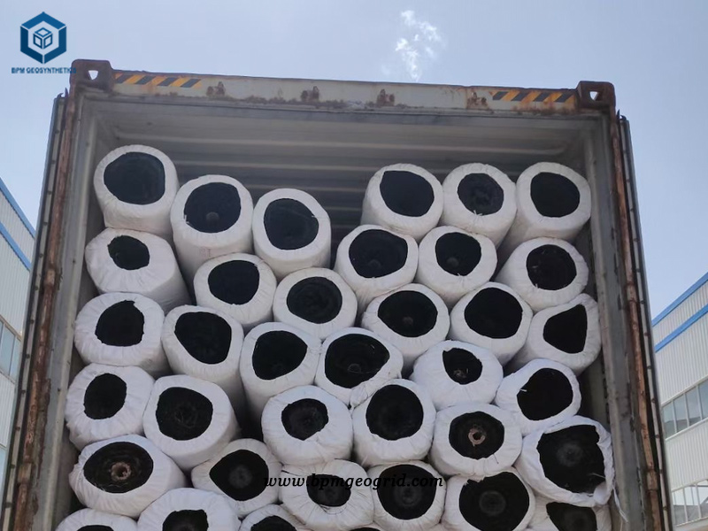 Polyester Extruded Geogrid for Roads Construction in Cuba