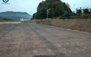 Fiberglass Geogrid Used in Road Construction Project in Yunnan