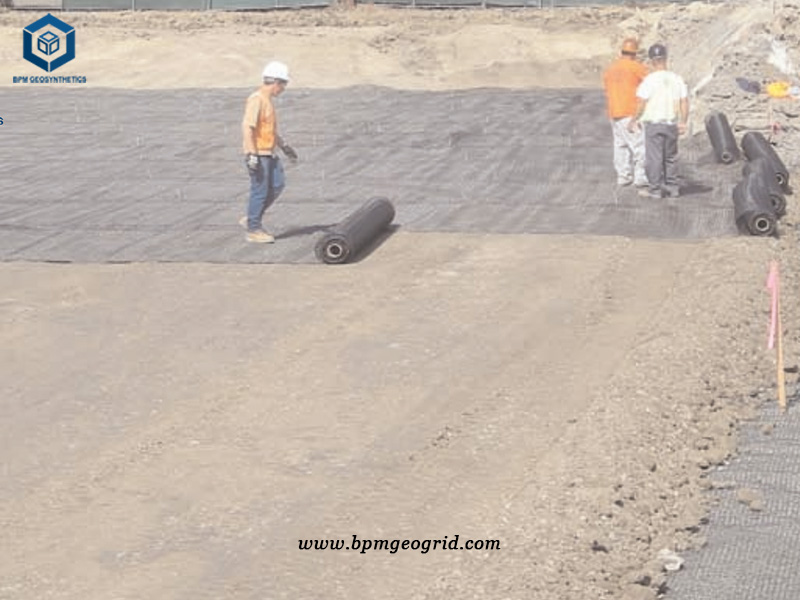 Warp Knitted Polyester Geogrid Fabric for Building Foundation Reinforcement in Australia