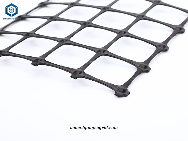 Polyester Biaxial Geogrid for road construction in Uzbekistan