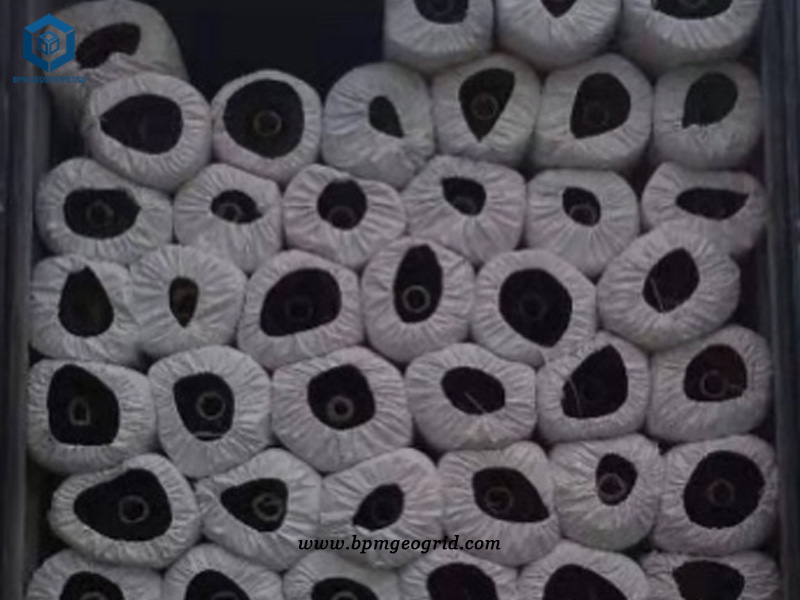 Warp Knitting Polyester Geogrid Fabric for Road Construction in Myanmar